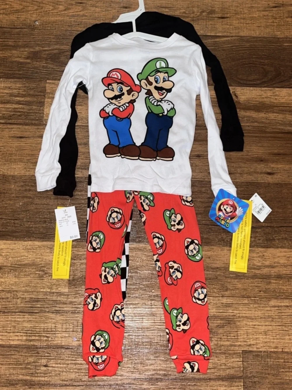 Nintendo Super Mario Boys 4 pc Snug Fit Pajama's Luigi Graphic 💯%Cotton NWT